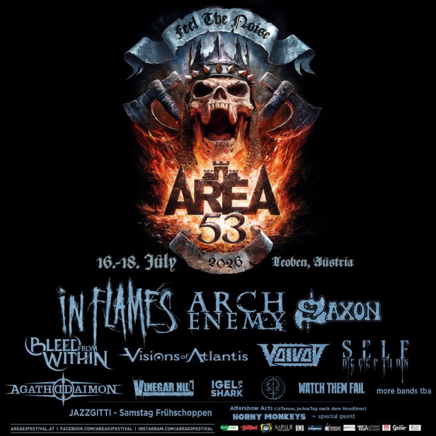 Arch Enemy + In Flames + Saxon + Agathodaimon + Bleed From Within @ Area 53 Festival