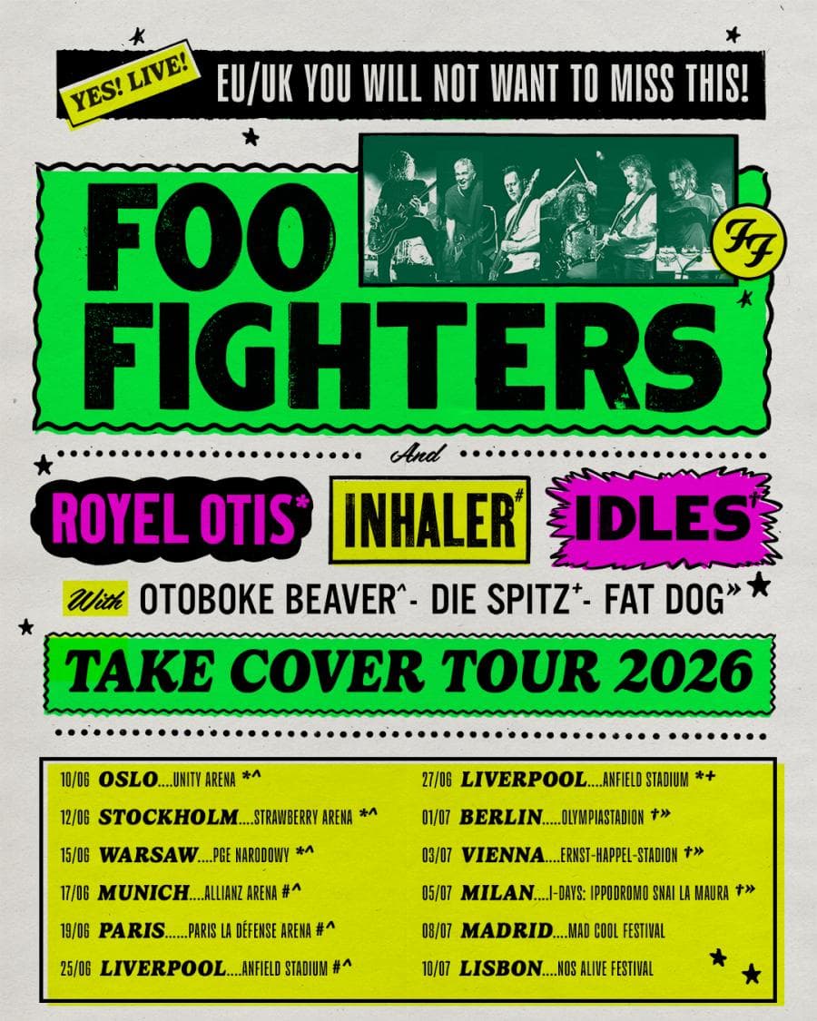 Foo Fighters + Otoboke Beaver + Royel Otis @ Unity Arena (Telenor Arena)