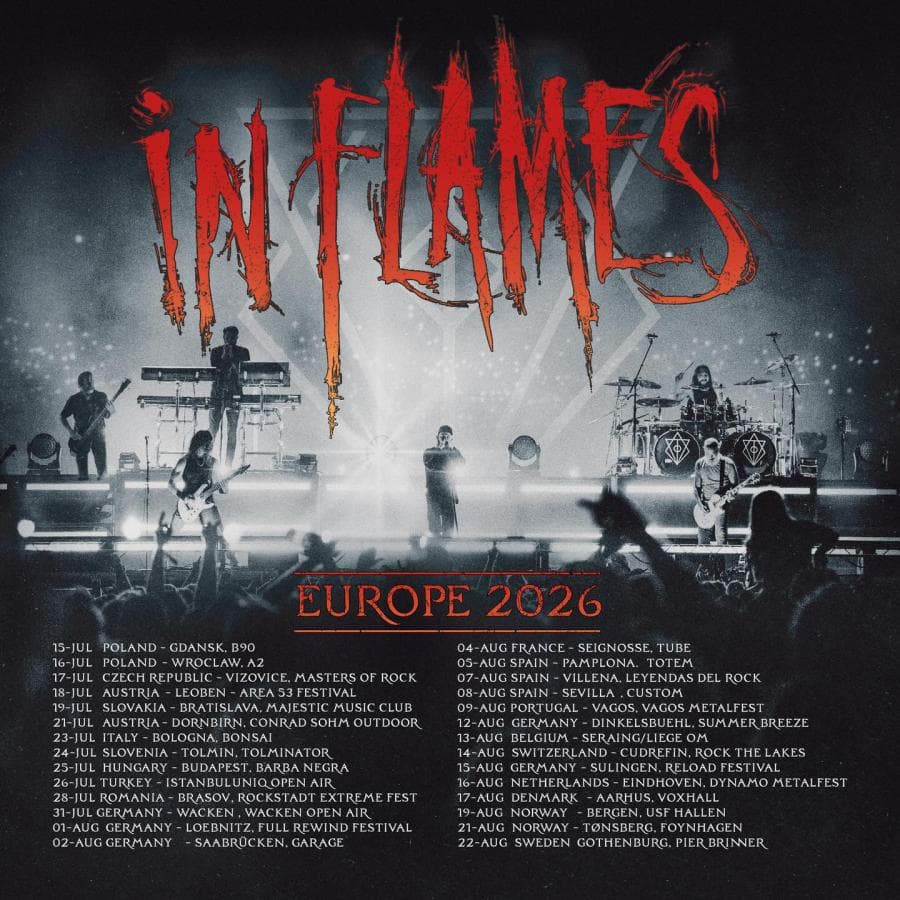 In Flames + Employed To Serve + Gaerea @ Custom