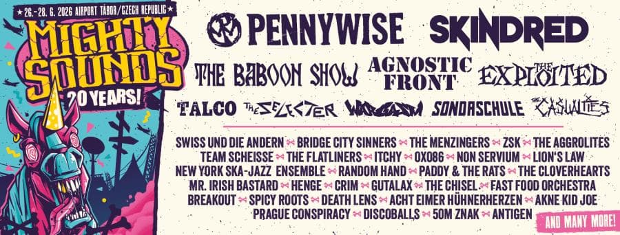 Pennywise + Skindred + 50m Znak + Agnostic Front + Akne Kid Joe @ Mighty Sounds Festival