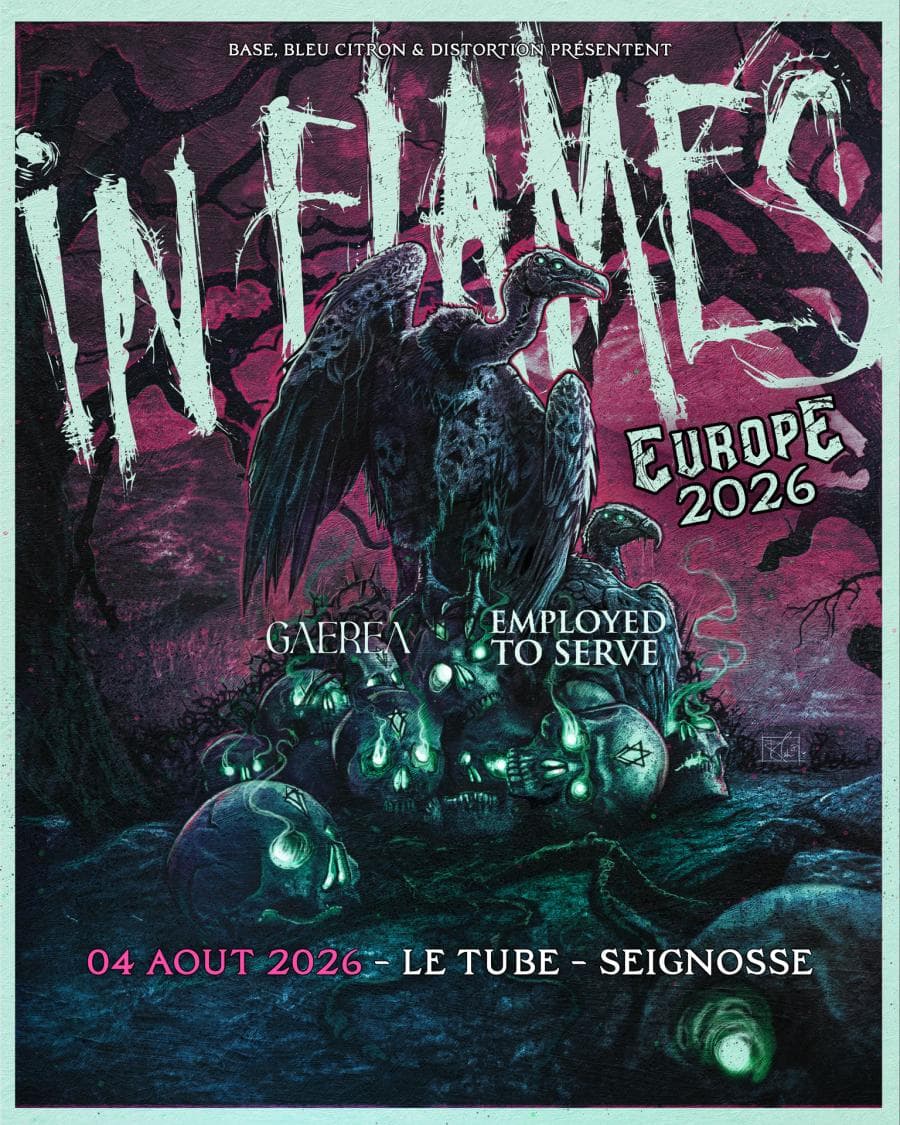 In Flames + Employed To Serve + Gaerea @ Le Tube - Les Bourdaines