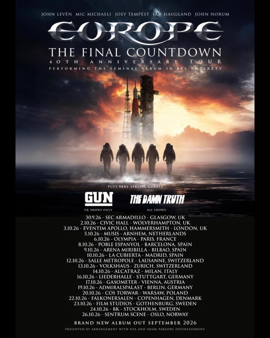 Europe + The Damn Truth @ Falkonersalen