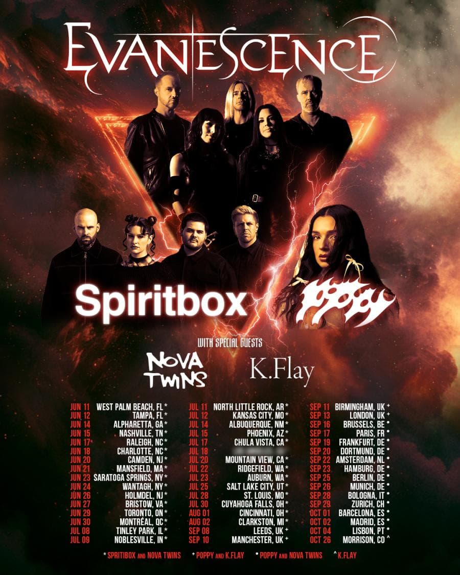 Evanescence + Nova Twins + Poppy @ Palacio Vistalegre
