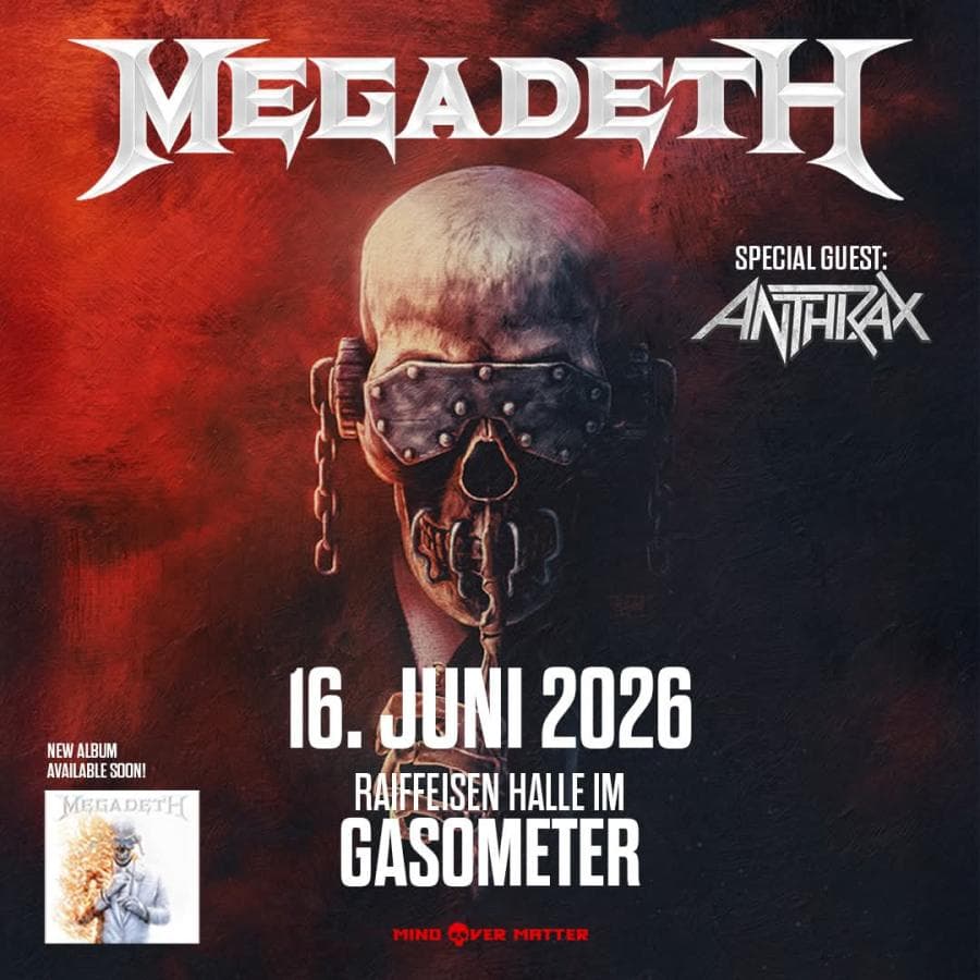 Megadeth + Anthrax @  Planet TT Raiffeisen Halle Gasometer