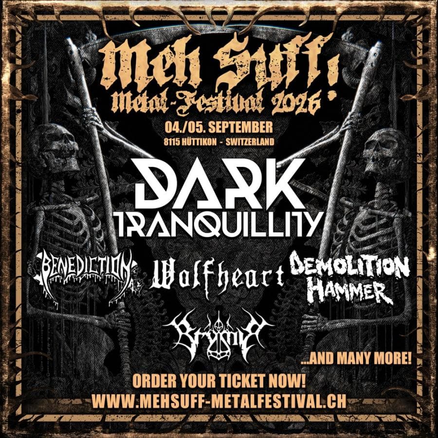 Dark Tranquillity · Benediction · Demolition Hammer · Lucifer's Child