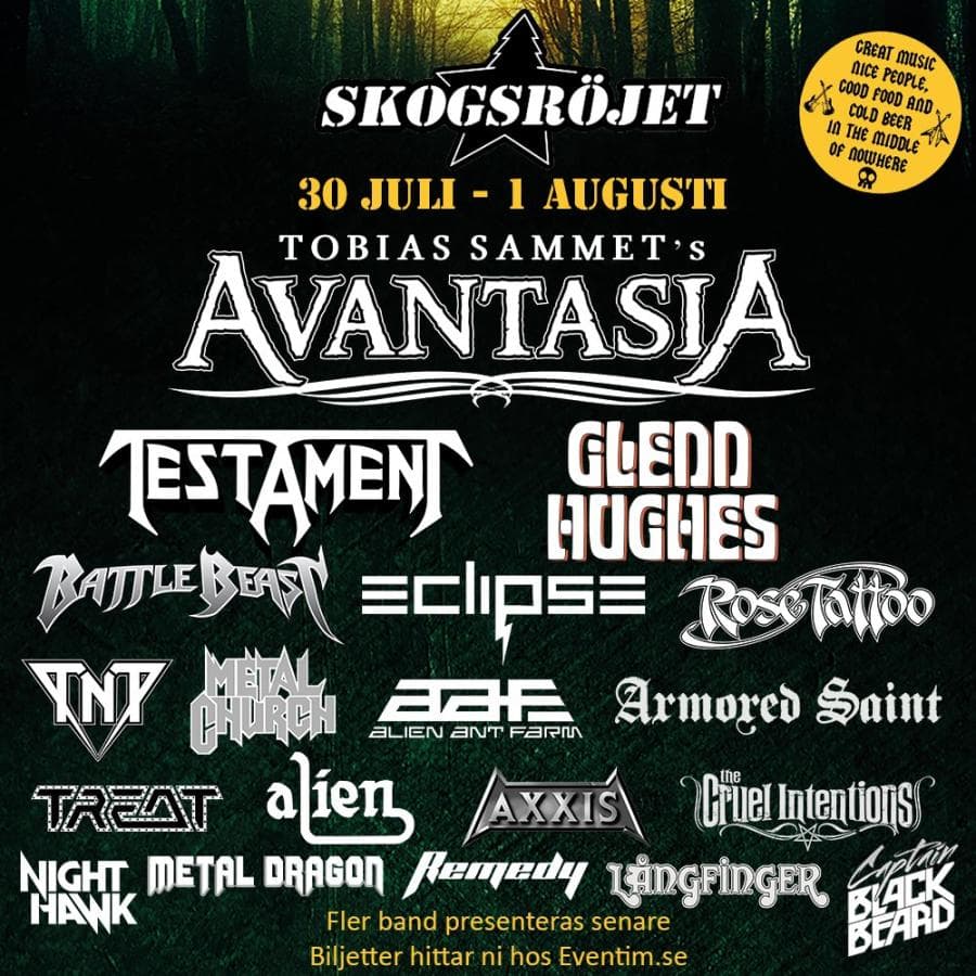 Metal Church · Testament · Armored Saint