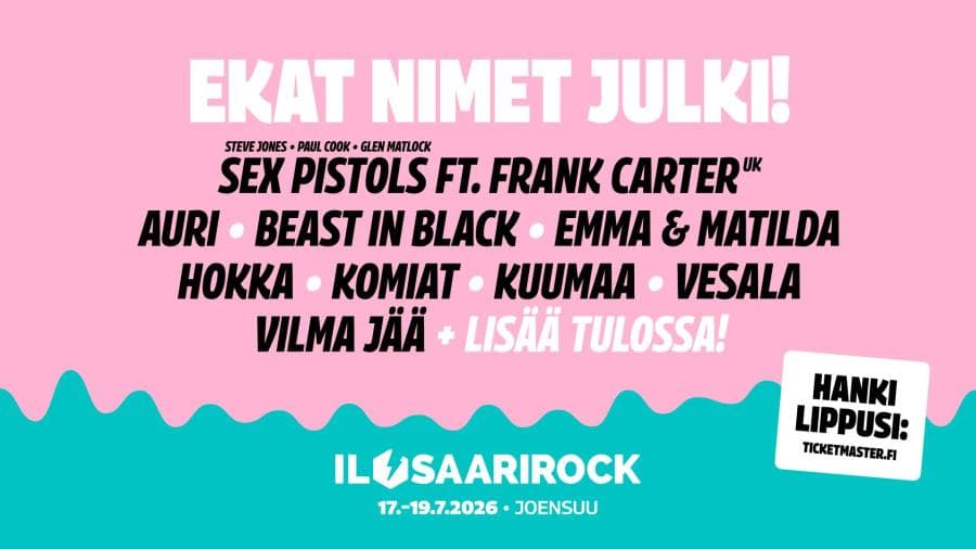 Sex Pistols & Frank Carter + Beast In Black + Hokka @ Laulurinne Park