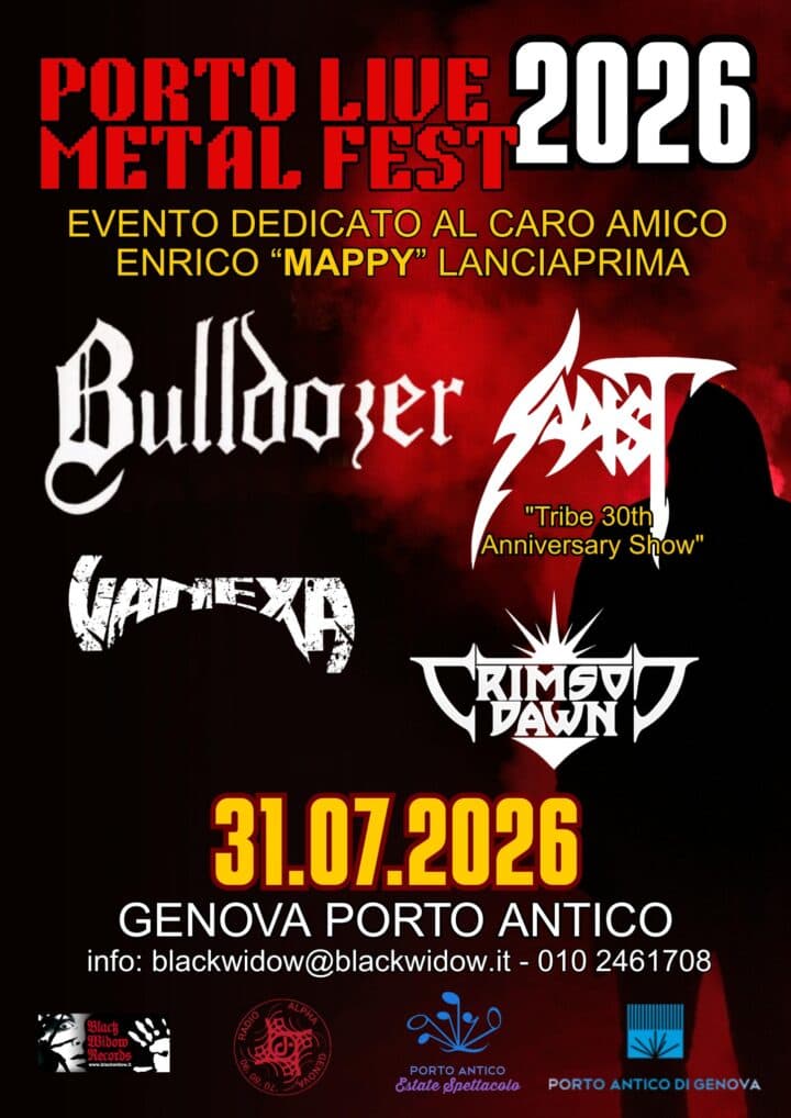 Bulldozer + Crimson Dawn + Sadist + Vanexa @ Porto Antico