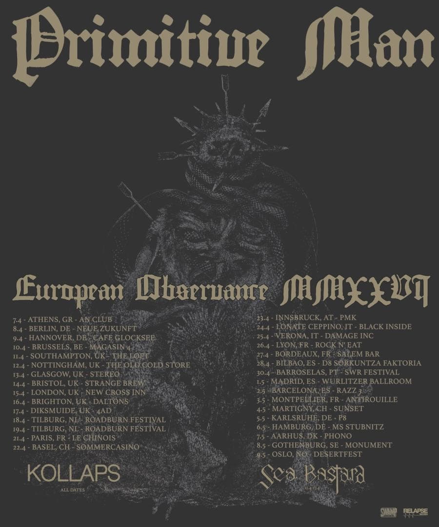 Primitive Man + Kollaps @ D8 Sorkuntza Faktoria