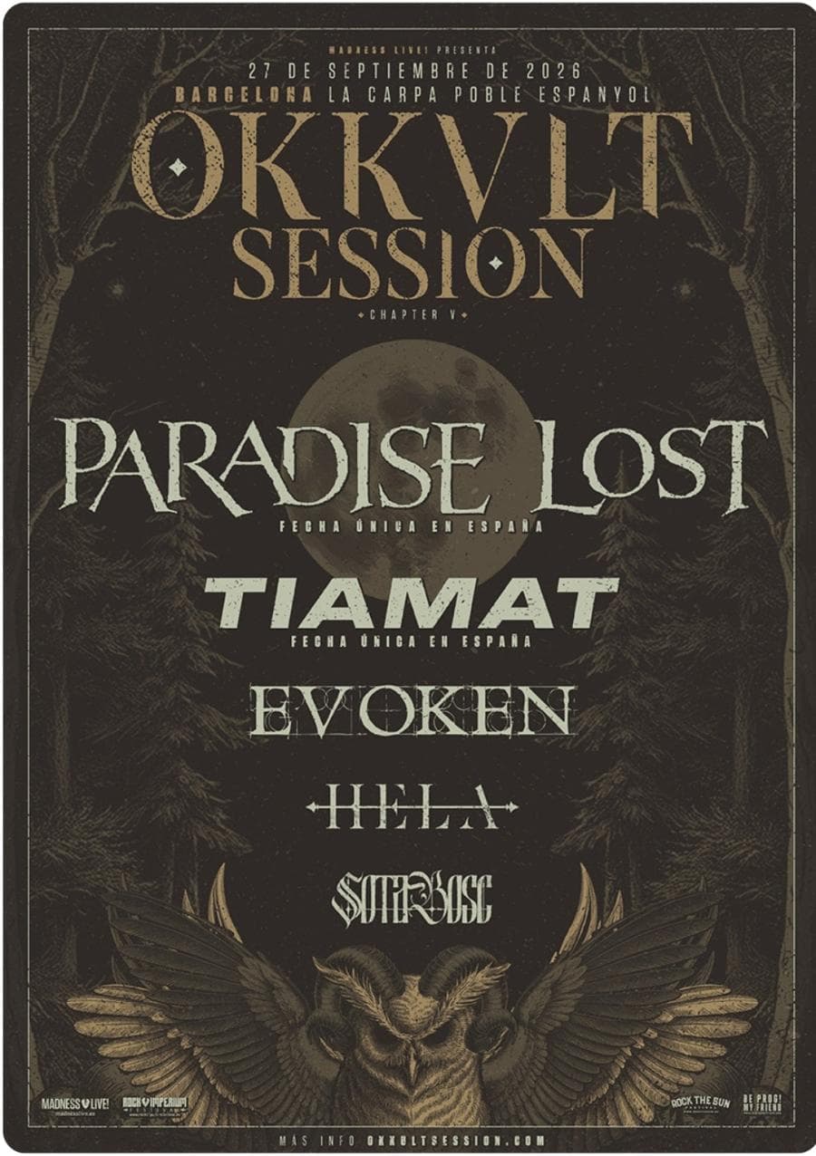 Paradise Lost + Evoken + Hela + Sotabosc + Tiamat @ Poble Espanyol