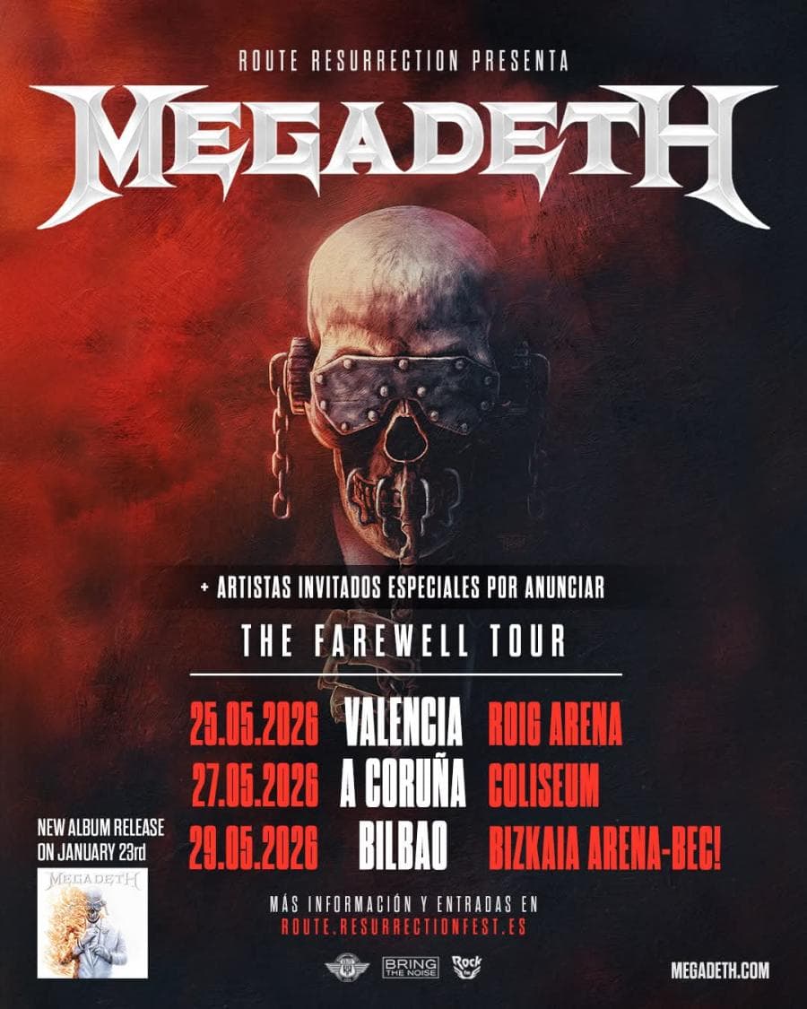 Megadeth @ Bizkaia Arena Bec