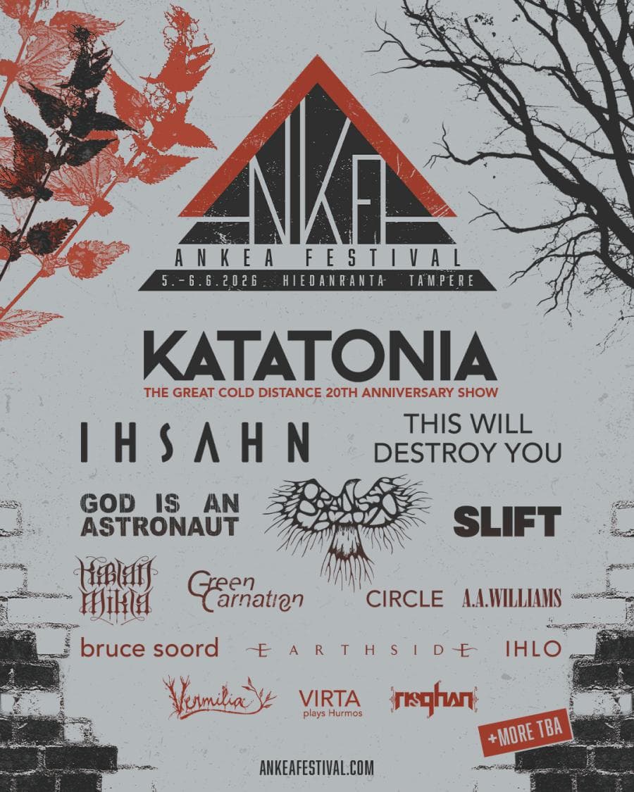 Katatonia + A.A. Williams + Bruce Soord + Circle + Earthside @ Hiedanranta