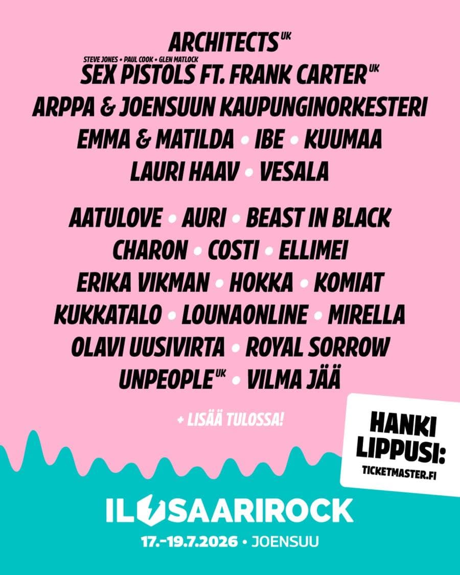 Architects + Beast In Black + Charon + Hokka + Royal Sorrow @  Laulurinne Linnunlahdentie 1,