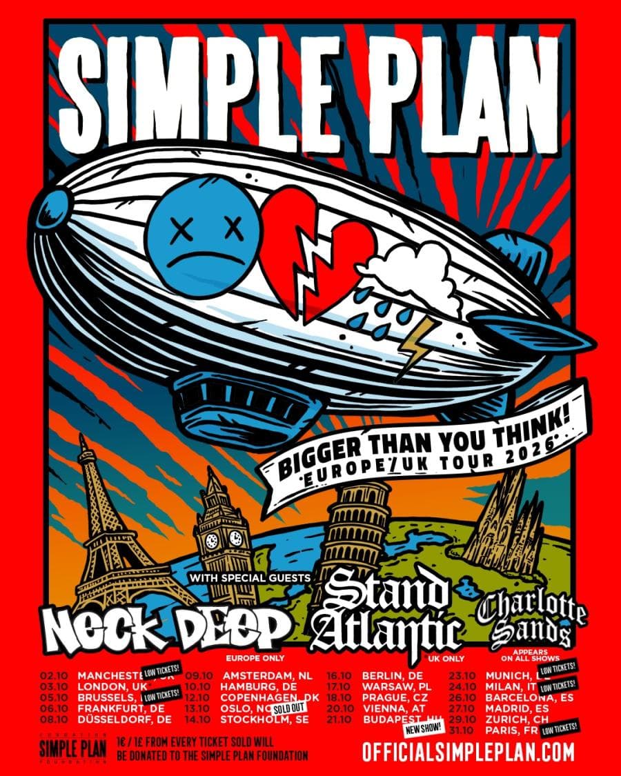 Simple Plan + Charlotte Sands + Neck Deep @ Sant Jordi Club