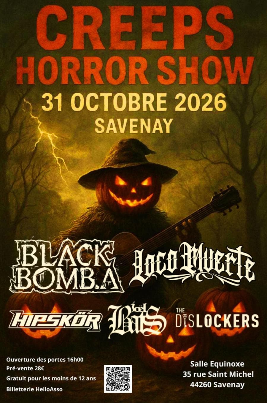 Black Bomb A + LocoMuerte + Hipskör + Joël Bats + The Dislockers @ Salle Equinoxe