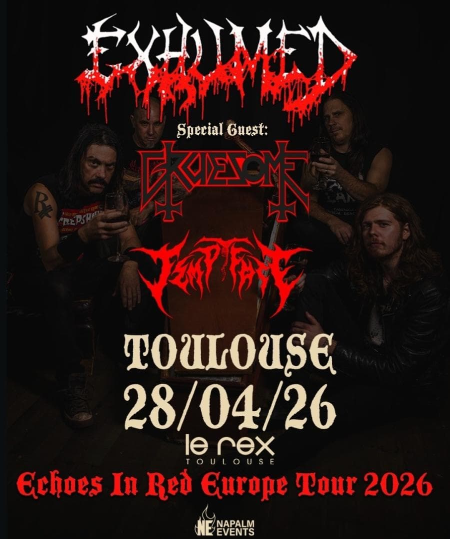 Exhumed + Gruesome + Tempt Fate @ Le Rex de Toulouse