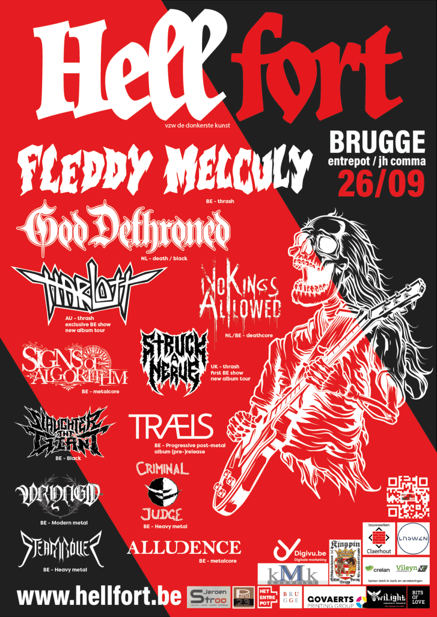 Criminal Judge + Fleddy Melculy + God Dethroned + Harlott + No Kings Allowed @ Het Entrepot