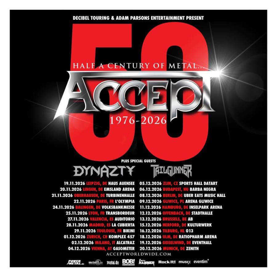 Accept + Dynazty + Tailgunner @ Roig Arena