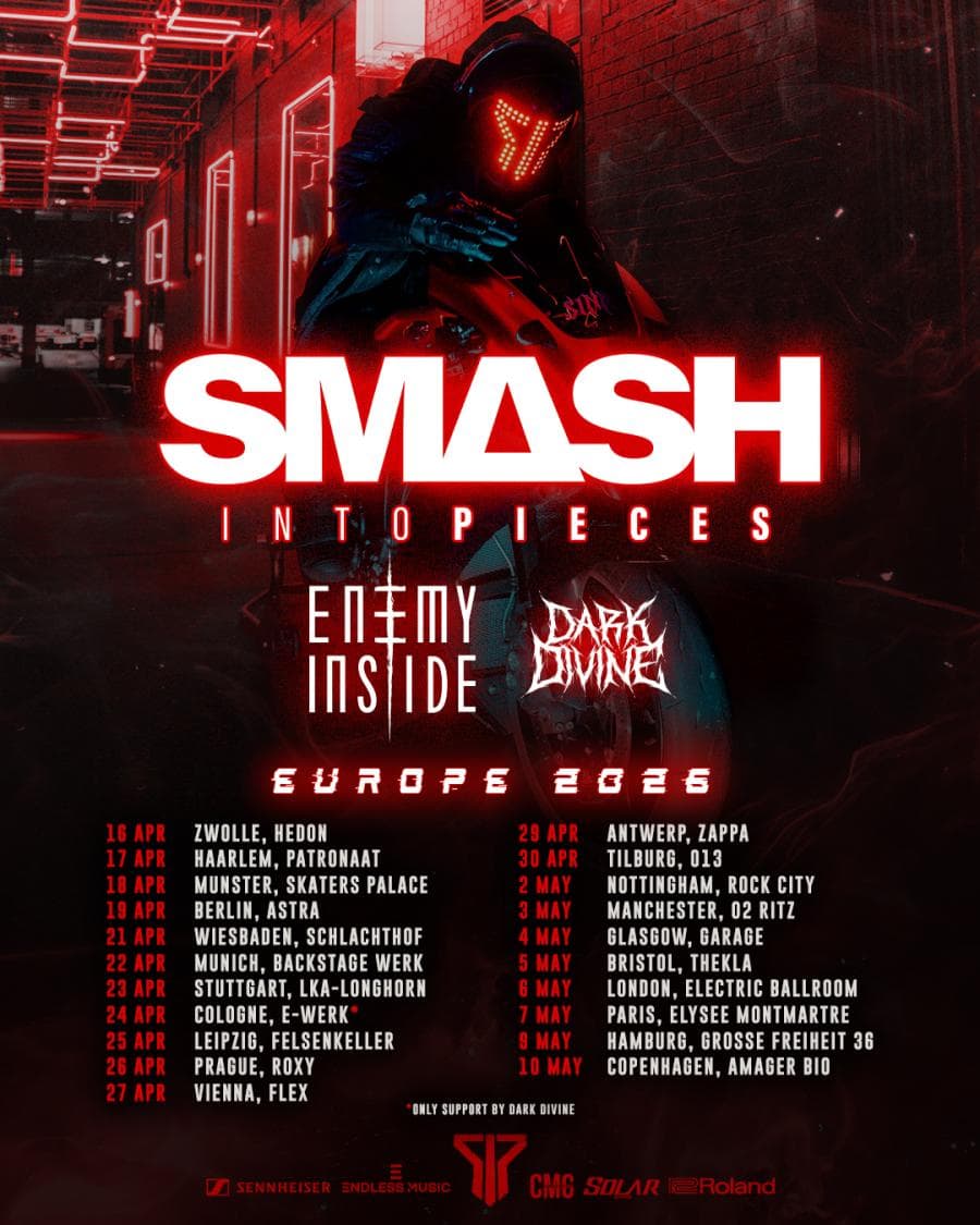 Smash Into Pieces + Dark Divine + Enemy Inside @ Amager Bio