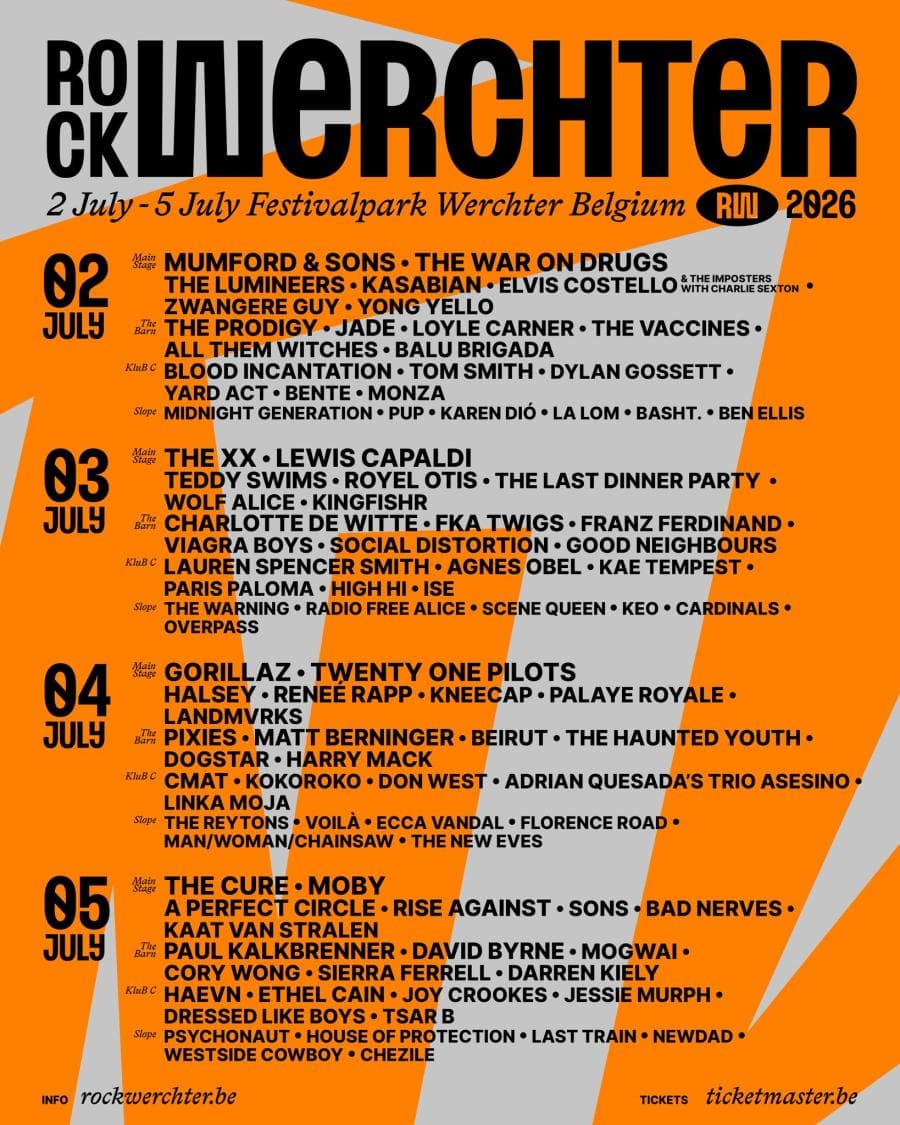 The Cure + Gorillaz + Mumford & Sons + The xx + Twenty One Pilots @ Rock Werchter