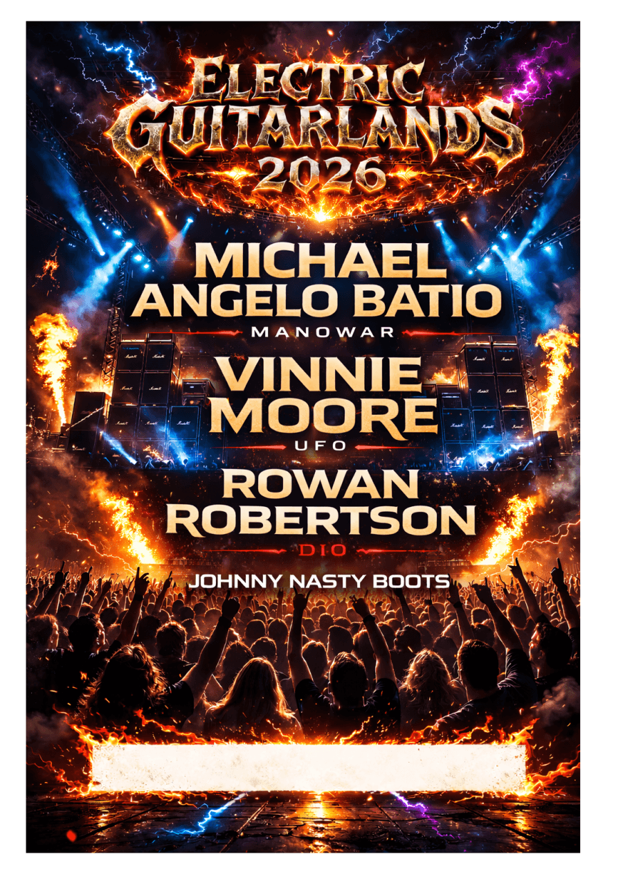 Johnny Nasty Boots + Michael Angelo Batio + Rowan Robertson + Vinnie Moore @ Alchemica Music Club