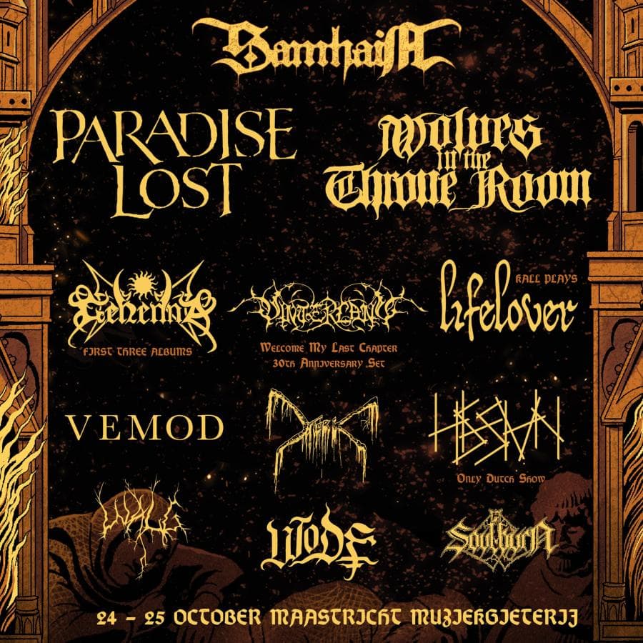 Paradise Lost + Wolves In The Throne Room + Gehenna + Hessian + Lifelover @ Muziekgieterij