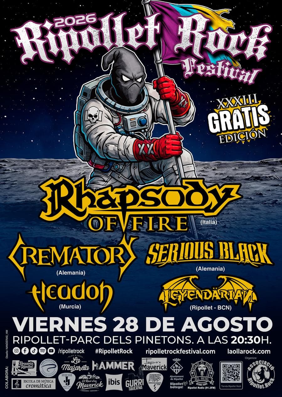 Rhapsody Of Fire + Crematory + Headon + Leyendarian + Serious Black @ Ripollet Rock Festival
