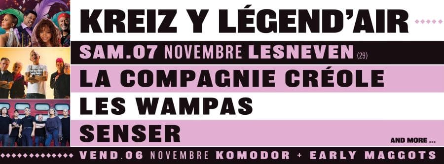 Early Maggots + Komodor + Les Wampas + Senser @ Salle Kerjézéquel