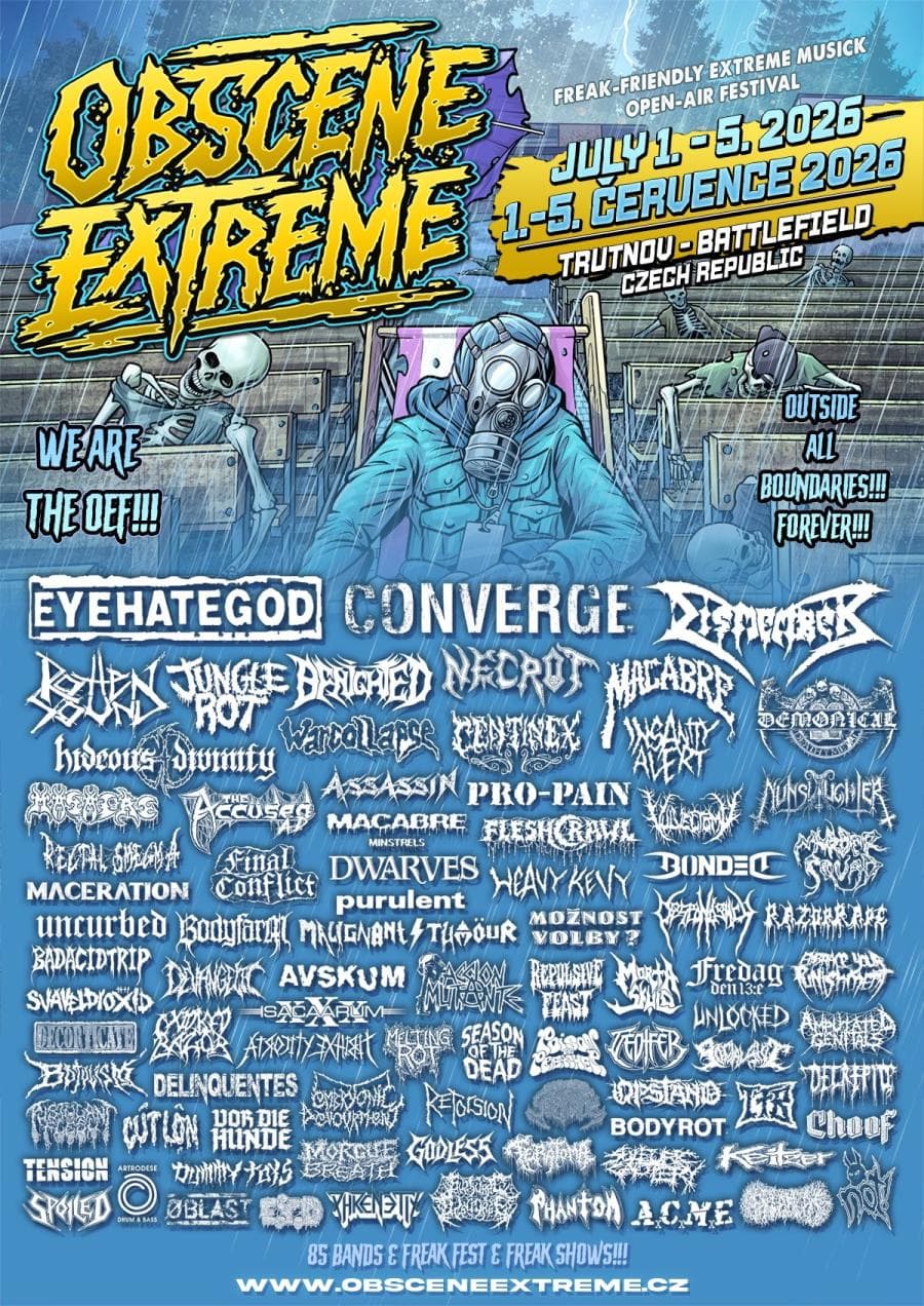 Dismember · Eyehategod · Amputated Genitals · Assassin · Benighted · Centinex · Demonical · Fleshcrawl · Jungle Rot · Masacre · Purulent · Rotten Sound · Teratoma