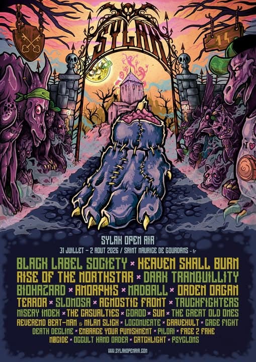 Black Label Society · Amorphis · Dark Tranquillity · Gorod · Misery Index · The Great Old Ones