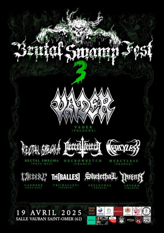 Brutal Swamp Fest 3: Vader lidera una descarga de death y grindcore en el norte de Francia