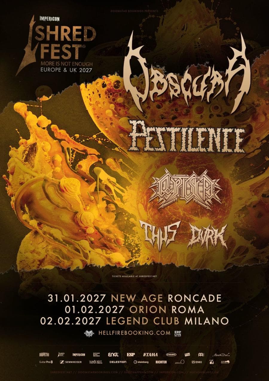 Obscura + Cryptic Shift + Dvrk + Pestilence + Thus