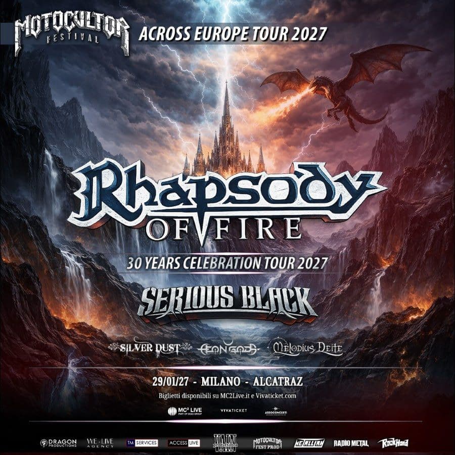 Rhapsody Of Fire + Aeon Gods + Melodius Deite + Serious Black + Silver Dust
