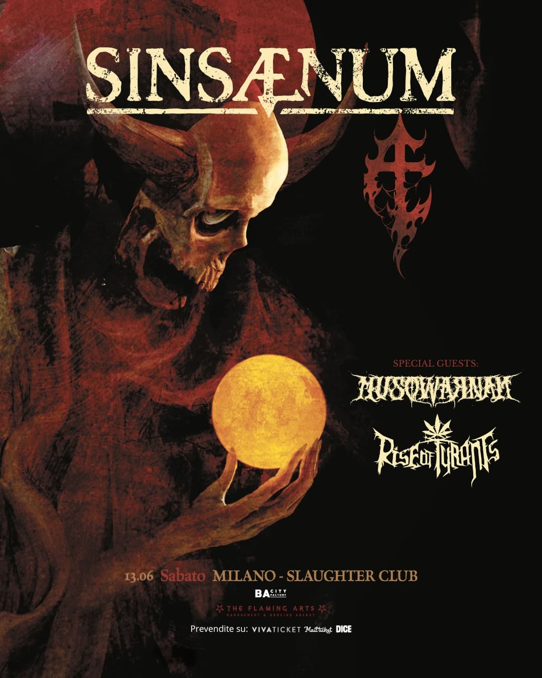 Sinsaenum + Husqwarnah + Rise Of Tyrants