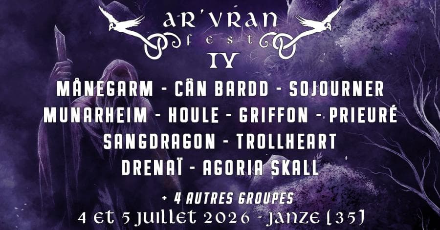 Arkona + Ensiferum + Agoria Skall + Black Messiah + Cân Bardd @ Le Gentieg