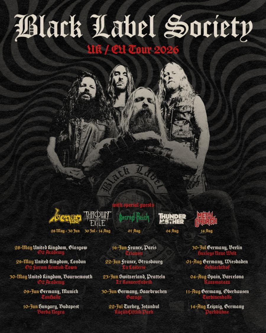 Black Label Society + Thrown Into Exile + Thundermother @ Razzmatazz