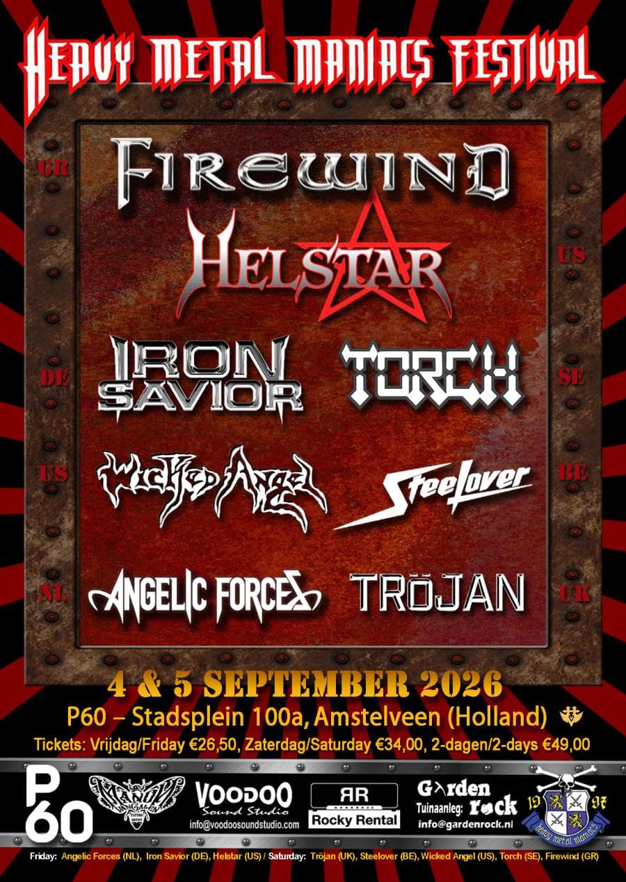 Firewind + Helstar + Angelic Forces + Iron Savior + SteeLover @ P60
