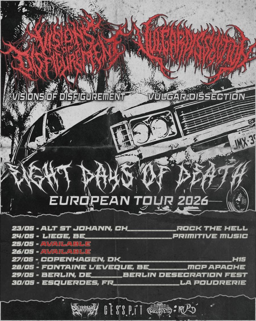 Visions Of Disfigurement + Vulgar Dissection @ H15