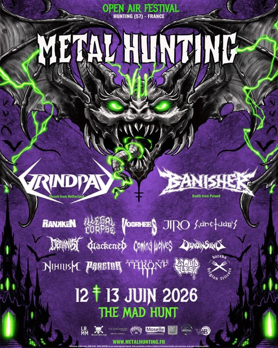 Banisher + Grindpad + Baraka + Blackened + Coming Wolves @ Metal Hunting
