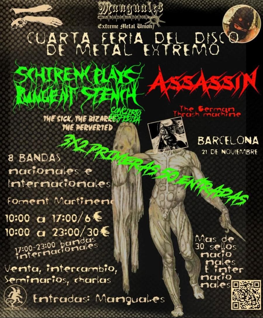 Assassin + Schirenc Plays Pungent Stench @ Foment Martinenc